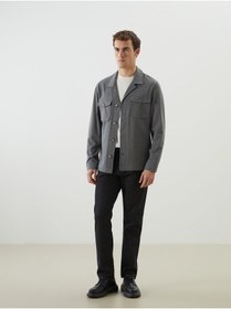 Resim LC Waikiki LCW Vision Gri Standart Kalıp Erkek Blazer Ceket 