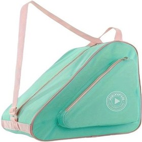 Resim Maxaccess Siyah Unisex Ayarlanabilir Askılı Paten Çantası - Dayanıklı Oxford Kumaş Çift Fermuarlı Siyah 