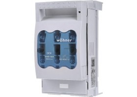 Resim Wöhner 33198 , Nh Sigorta Yük Ayırıcı 00 Boy 160 A, Bara Montajlı, Üst / Alt Bağlantı Kutu Terminali 