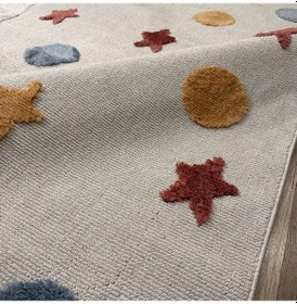 Resim Hoom Rugs Kids Tavşan Desenli Antibakteriyel & Kolay Temizlenebilir Çocuk Halısı Çok Renkli 