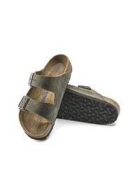 Resim Terlik Erkek 1019377 Birkenstock Arızona Sfb Leoı Faded Khakı Faded Khakı Çok Renkli 