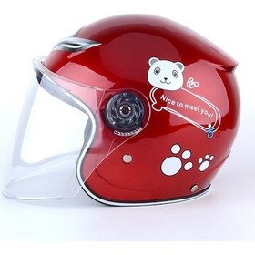 Resim Smart Cabin Çocuklar Için Sevimli Yarım Emniyet Kaskı - Kırmızı 4255ko Kırmızı 