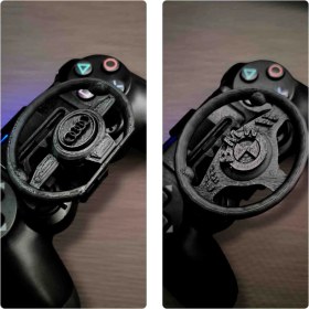 Resim Salıncak Ps4 Mini Direksiyon Seti Audı ve Bmw Çift Kasa+Çift Direksiyon (Tam Ölçü ) 