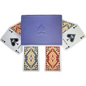 Resim Hepta Collection MSMETİCARET Angora Kem lu Plastik Iskambil Oyun Kartı Çift Deste - Plastic Playing Cards Double Deck 