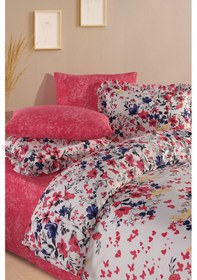 Resim %100 Pamuk Fırfırlı Çift Kişilik Nevresim Seti--UH-00080 