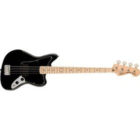 Resim Squier Affinity Jaguar Bass H Akçaağaç Klavye Black Bas Gitar 