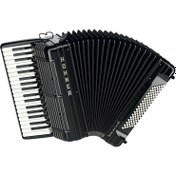Resim Hohner A2712 Morino 96 Bass Piano Akordiyon (Siyah) 