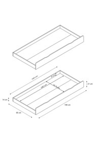 Resim benim odam T.Ü Isabella Genç Odası Altlık Yavru Yatak 90 x 190 (Düz Beyaz) 