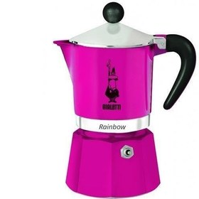 Resim Bialetti Rainbow Moka Pot 6 Cup Fuşya 