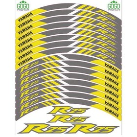 Resim Yamaha R25 Reflektör Sarı Baskılı Jant Şeridi 