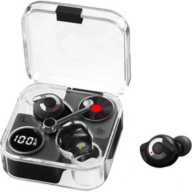 Resim Eddyscale Kablosuz Kulak Içi Bluetooth Kulaklık Şeffaf Uzay Kapsülü (Yurt Dışından) 