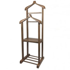 Resim GÜRGEN AĞACI Kadima Ticaret Ahşap Çift Tepeli Dilsiz Uşak Cilalı Ceviz Sehpalı KDM0CTC+S 