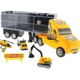 Resim Mega Oyuncak Taşınabilir Die Cast Metal Araçlı İnşaat Kamyonu 