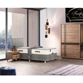 Resim Tek Kişilik Yatak Baza Başlık Plus Sleepy Paketi 