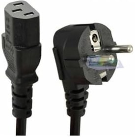 Resim 10 Metre C13 Power Kablosu Güç Kablosu 3x1mm C 13 Pc Tv Projeksiy (Siyah) 