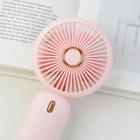 Resim Remiuse Renkli Mini El Fanı Taşınabilir Şarjlı Güçlü Parvaneli Vantilatör Mini Fan Soğutucu 