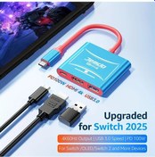 Resim Gaojunshop01 Nintendo Switch Switch2 Oled İçin 4k 60hz Dokunmatik Istasyonu Hızlı Şarj 