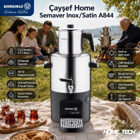Resim Korkmaz Çayşef Home Semaver Inoxsatin 