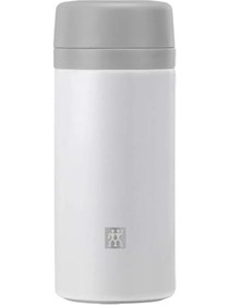 Resim AyrStore THERMOÇAY DEMLİKLİ MATARA, 420 ML | PASLANMAZ ÇELİK | BEYAZ-GRİ 