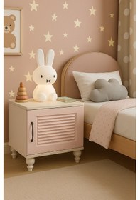 Resim Masal Komodin Rose Renk Mdf Gürgen Ağacı Ayaklı Diğer 