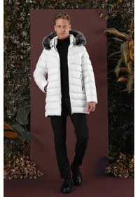 Resim Ka 076 Slim Fit Beyaz Spor Kaban Beyaz 