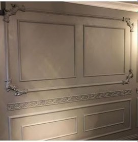 Resim Decozza Boyanabilir Çıta Köşe Motifi 4 Cm Çıta Uyumlu 4 Lü Paket beyaz 