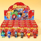 Resim 24 parça Marvel Avengers Heykelciği Gizem Kutusu, Spider-Man Sırt Çantası Anahtarlık Aksesuarları, Halloween & Noel için Uygun Sürpriz Hediye Seti, Arkadaşlar ve Aile İçin Tatil Hediyeleri 