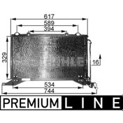 Resim Ac208000p Klima Radyatörü (610×321×16) W210 S210 E 200 E 200 Cdı E 220 Cdı M 111.957 (eno:8fc 