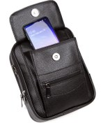 Resim NEWISH POLO ACCESSORIES Erkek Orta Boy Çelik Kasalı Telefon Bölmeli El Ve Omuz Çantası Siyah 