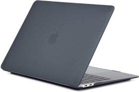 Resim Apple Macbook Air 13.3inç A1932 A2179 2020 ile uyumlu Kılıf Kristal Ön Arka Şeffaf Kapak TD Siyah 