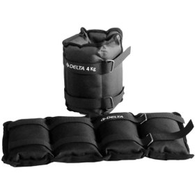 Resim Delta 4 Kg X 2 Adet Toplam 8 Kg El Ayak Bilek Kas Güçlendirici Ağırlık Seti Kum Ağırlık Torbası 