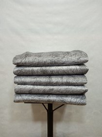 Resim Süngerli Koltuk Çekyat Örtüsü Damar Desenli Gri 