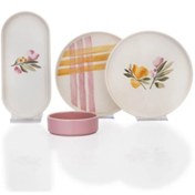 Resim Schafer Sunny 4 Kişilik Kahvaltı Takımı 10 Parça Pembe Pembe 