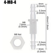 Resim Hightower 5 Adet M6-m10 Pp Vida Altıgen Somun - Akvaryum, Hava Pompası & Teras Bağlantıları İçin Dayanıklı Plastik Konnektör 