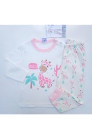 Resim ICEFIELDS %100 Pamuk Kız Bebek Pijama Takımı 