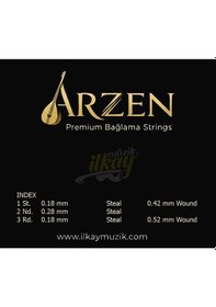 Resim Arzen 0.18 Premium Bağlama Teli 