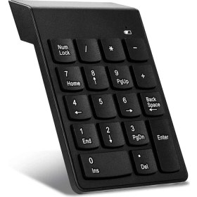 Resim Kablosuz 18 Tuşlu Mini Numerik Klavye - Siyah AL2698 