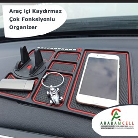 Resim Genel Markalar Otomobil, Araç Içi Torpido Kaydırmaz Telefon Tutucu Numaratör Organizeri 