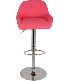 Resim Bürocci Texas Bar Taburesi - Pembe Deri - 9506S0120 Çok Renkli 