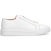 Resim MARCOMEN 152-17494 Erkek Hakiki Deri Klasik Sneaker Beyaz 