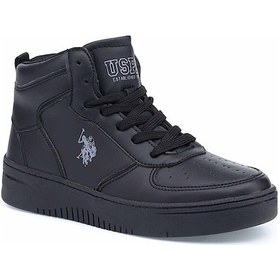 Resim U.S. Polo Assn. Aristo Hı Cilt Unisex Sneaker Spor Ayakkabı Siyah 