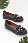 Resim Bambi Siyah Kadın Loafer Ayakkabı K01590010909 