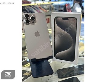 Resim Apple iPhone 15 Pro Max İkinci El YD | 256 GB | Natürel Titanyum 
