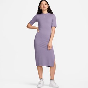 Resim Nike Sportswear Essential Kadın Mor Elbise 