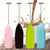 Resim 1 adet Taşınabilir Mini Elektrikli Süt Köpürtücü El Tipi, Paslanmaz Çelik Çırpıcı, Pil ile Çalışır, ≤36V, Kahve, Kapuçino, Krem için Pilsiz 