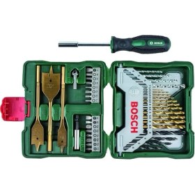 Resim Professional Accessories - X-Line 40 Parça Titanyum Tornavidalı Karışık Aksesuar Seti, Yüksek Hız Çeliği, Altıgen 