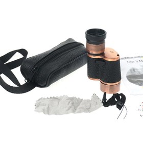 Resim 6x24 Baıgısh, Askeri Tarzi Pirinç Ve Deri Kaplamalı, Deri Çantalı Monocular Dürbün Princ 