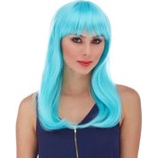 Resim Aspata Store Turkuaz Mavi Parti Peruğu 