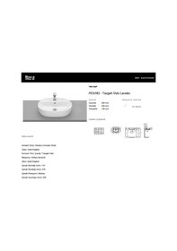 Resim Roca Round Tezgah Üstü Lavabo 