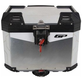 Resim Gp Kompozit Universal 37 Lt Alüminyum Motosiklet Çantası Gri Çok Renkli 